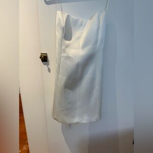 Zara white satin Minindress